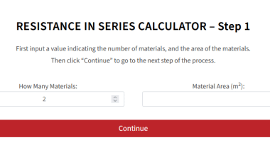 Thermal Resistance in Series Calculator